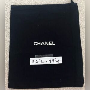 CHANEL Black Dust Bag Chanel Small Dust Bag Wallet Mini Bag Chanel Dustbag